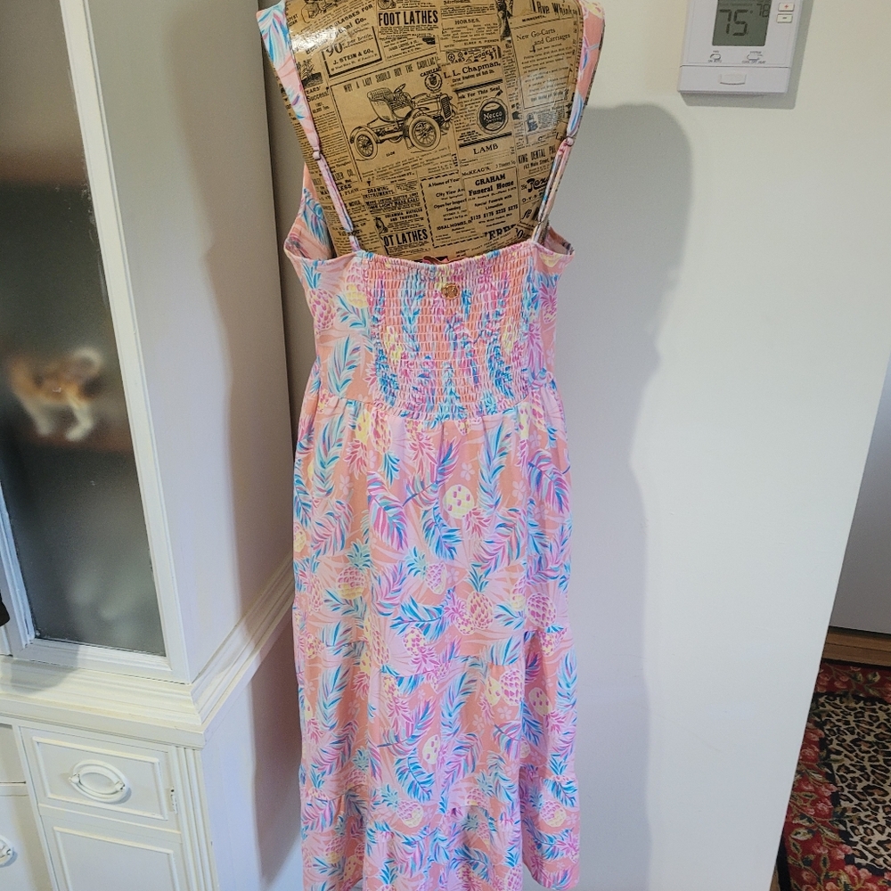 Simply Southern Floral Sleeveless Maxi Dress Large - Picture 3 of 5
